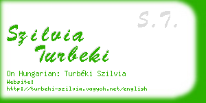 szilvia turbeki business card